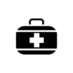 first aid box icon logo collection