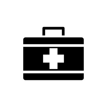 first aid box icon logo collection