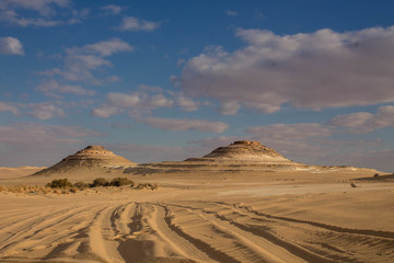 Desert landscape on Egypt