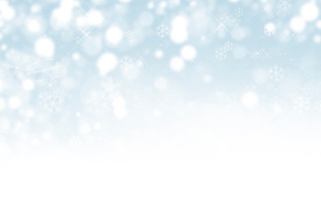 abstract winter background with snowflakes, Christmas background with heavy snowfall, snowflakes in the sky