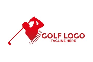 Golf logo design vector template