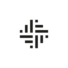 Logo design with woven icon