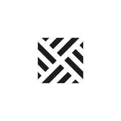 Logo design with woven icon