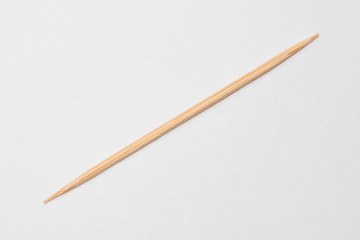 Close up of Toothpicks  on a white background