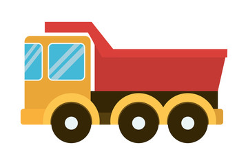 Isolated truck toy vector design