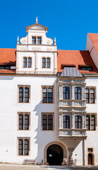 Obraz premium Stadt Torgau, Schloss Hartenfels, Elbe - Sachsen, Nordsachsen