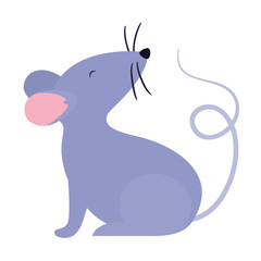 Isolated mouse cartoon vector design