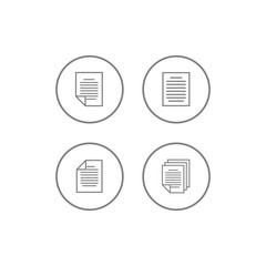 document icon vector design symbol