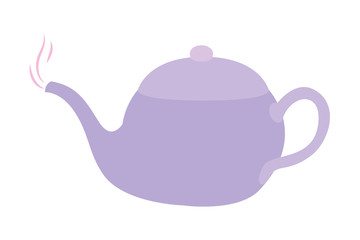 Isolated tea kettle vector design
