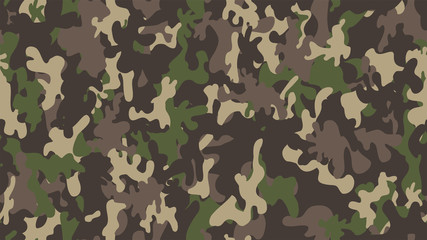 Fototapeta premium Camouflage background. Seamless pattern.Vector. 迷彩パターン