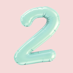 Tiffany blue balloon number 2