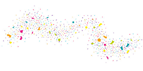 Abstract flying confetti.