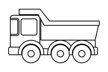 Isolated truck toy vector design