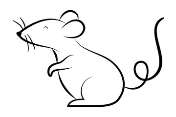 Isolated mouse cartoon vector design