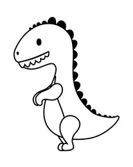 Isolated dinosaur toy vector design