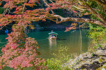 京都　嵐山　保津川