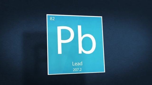 Periodic Table of Elements Cinematic Animated Series - Element Lead hovering in space