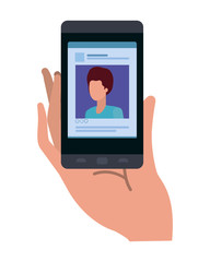 Digital smartphone icon vector design