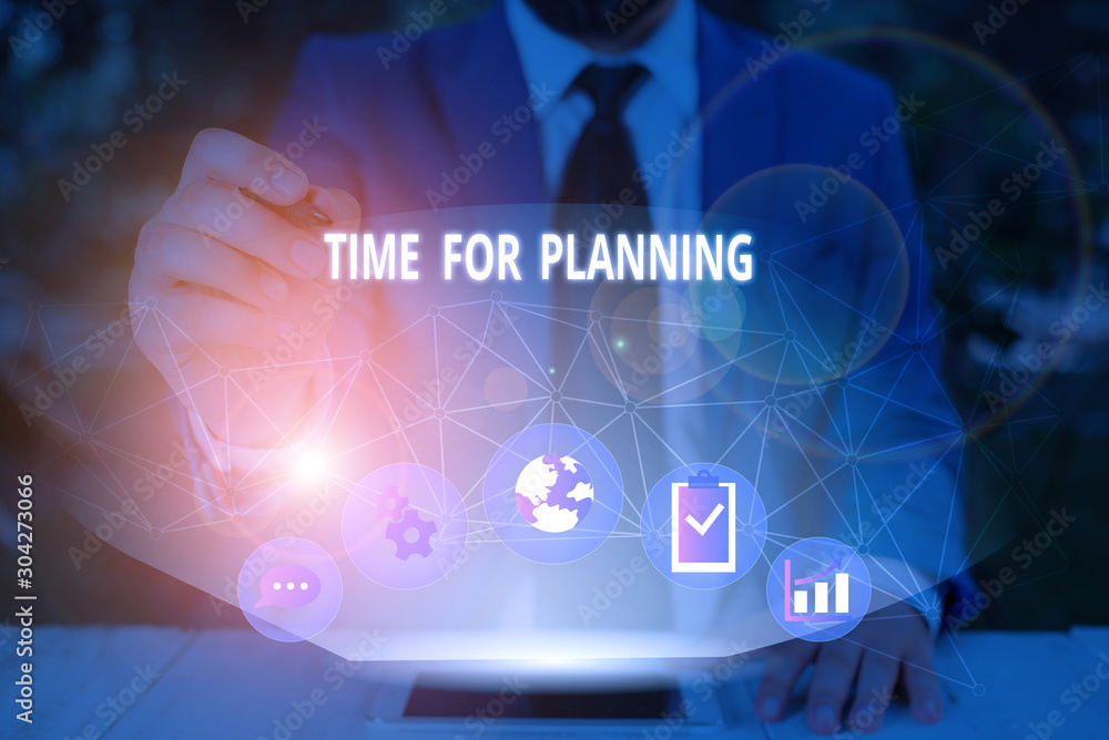 Aufkleber word writing text time for planning. business photo showcasing setting up for things to do priority 