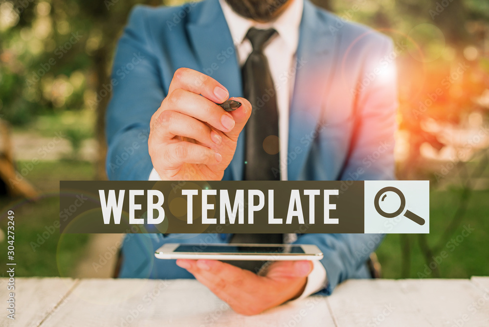 Poster handwriting text web template. conceptual photo predesigned or plug in webpage or set of html webpag