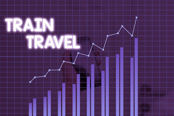 Handwriting text Train Travel. Conceptual photo to make a journey a long distance by using rail transit