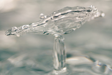 Water drop collision form