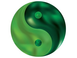 Modern background in the form of yin yang.