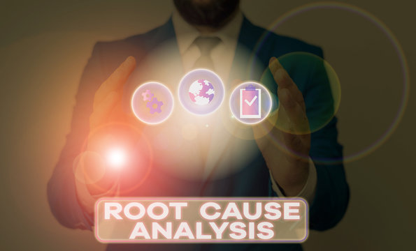Word writing text Root Cause Analysis. Business photo showcasing Method of Problem Solving Identify Fault or Problem