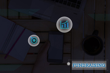 Handwriting text writing Fundraising. Conceptual photo act of collecting or producing money for a particular purpose