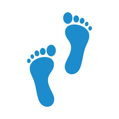 Fototapeta na wymiar human footprint icon vector design symbol