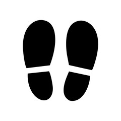 human footprint icon vector design symbol
