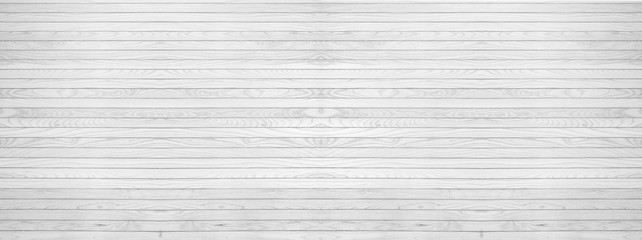 panorama of white grey wooden texure floor background table top view