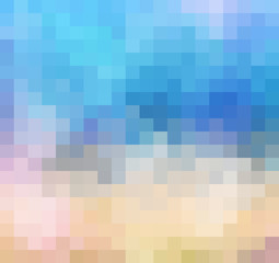 Blue Grid Mosaic Background, Creative Design Templates. abstract colorful gradient rectangles check . Background of squares Different pixel pattern shades.