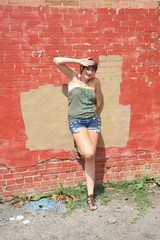 Plus size female beauty fashion model.