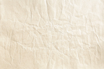 crumpled old brown kraft background paper texture
