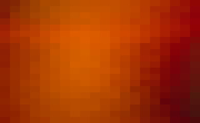 Orange Grid Mosaic Background, Creative Design Templates. abstract colorful gradient rectangles check . Background of squares Different pixel pattern shades.