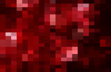 Abstract Red Grid Mosaic Background, Modern abstract illustration with triangles. Creative Design Polygonal Template mosaic with squares.