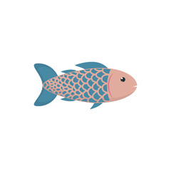Isolated sea fish vector design