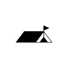 Tent logo template vector icon design