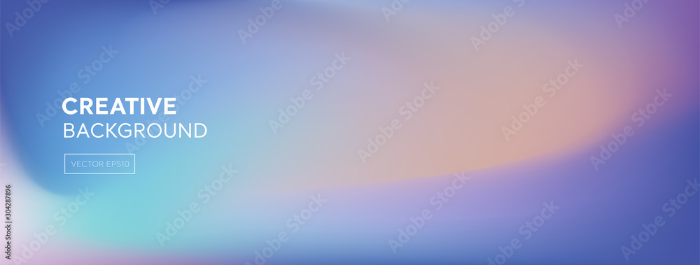 Wall mural soft blend muli color gradient abstract banner background