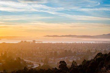 Autumn Sunset over the San Francisco Bay Area