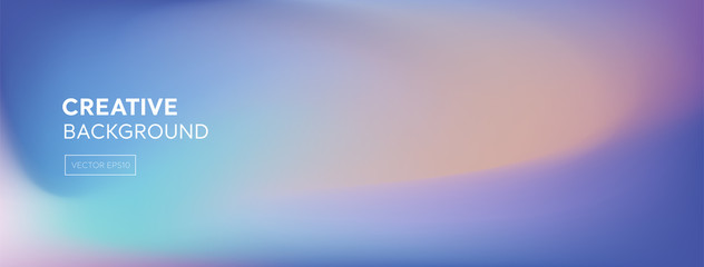 Soft blend muli color gradient abstract banner background