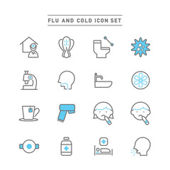 FLU AND COLD ICON SET