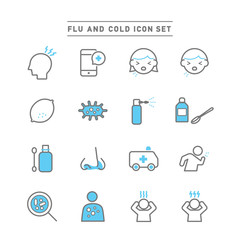 FLU AND COLD ICON SET