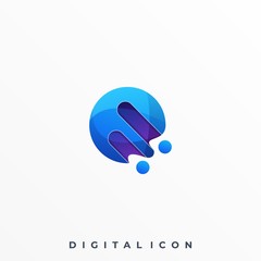 Abstract Sphere Colorful Illustration Vector Design Template