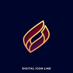 Obraz premium Abstract Box Luxury Illustration Vector Design Template
