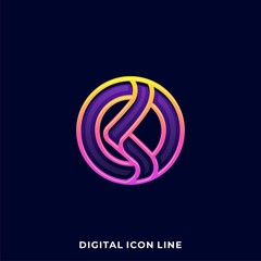 Abstract Sphere Luxury Illustration Vector Design Template