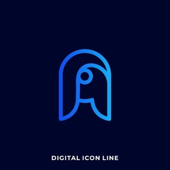 Letter A Vector Template