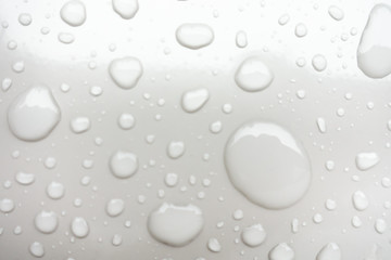 water drops an white background