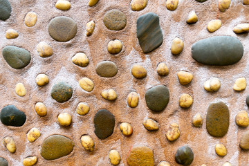 grey Slate stone wall textured background close-up